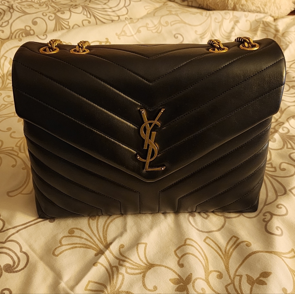 Saint Laurent Loulou Shoulder Bag Quilted Leather